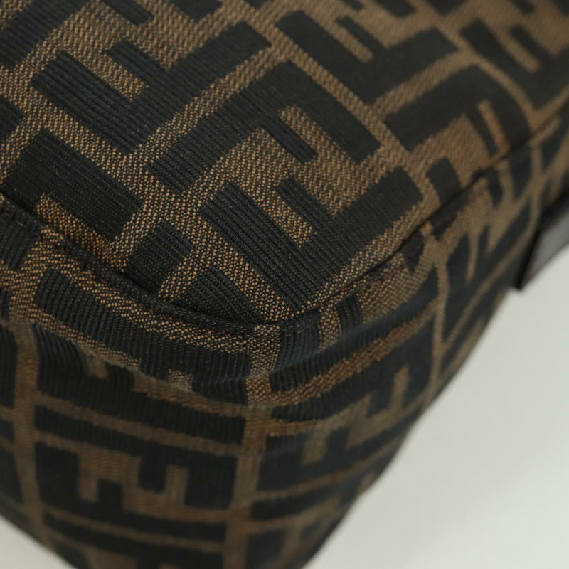 【日本直送】FENDI Zucca帆布Mamma Baguette單肩包 棕色/黑色 正品 YKZ799SAV-17