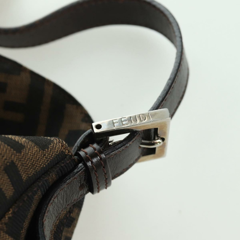 【日本直送】FENDI Zucca帆布Mamma Baguette單肩包 棕色/黑色 正品 YKZ799SAV-18