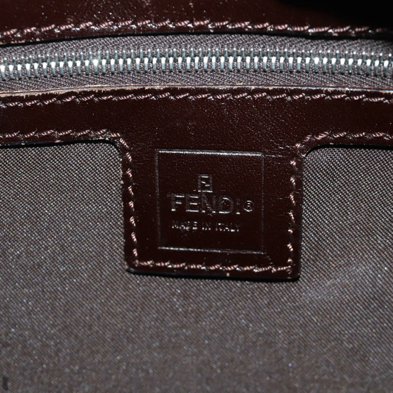 【日本直送】FENDI Zucca帆布Mamma Baguette單肩包 棕色/黑色 正品 YKZ799SAV-21