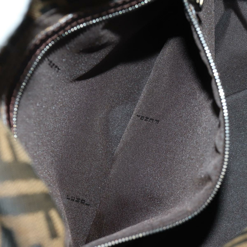 【日本直送】FENDI Zucca帆布Mamma Baguette單肩包 棕色/黑色 正品 YKZ799SAV-25