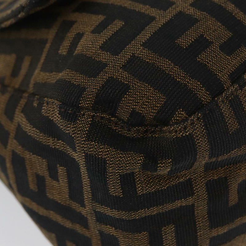 【日本直送】FENDI Zucca帆布Mamma Baguette單肩包 棕色/黑色 正品 ka3290V-13