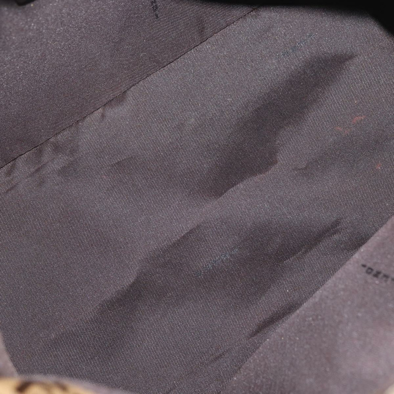 【日本直送】FENDI Zucchino 帆布 Mamma Baguette 肩背包 米色 金色 正品 ka3373V-9