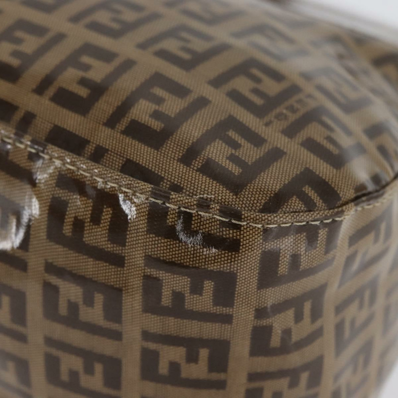 【日本直送】FENDI Zucchino 帆布 Mamma Baguette 肩背包 米色 金色 正品 ka3373V-16