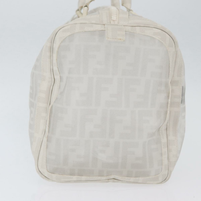 【日本直送】FENDI Zucca 帆布波士頓包白色銀色正品 SW2152V-2