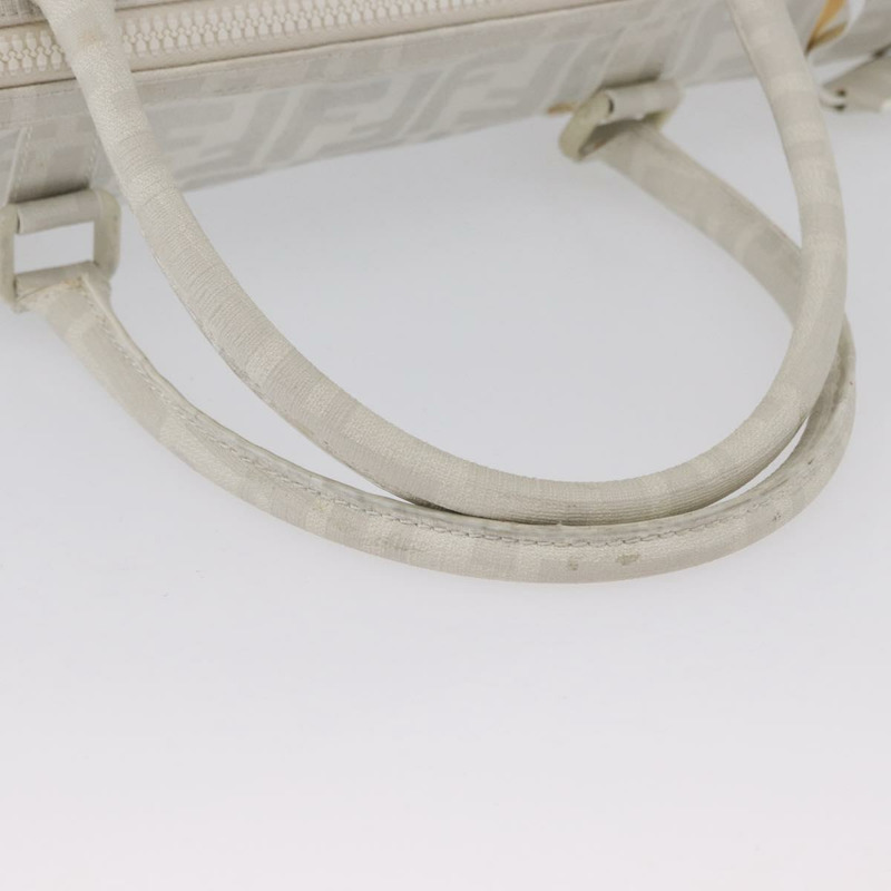 【日本直送】FENDI Zucca 帆布波士頓包白色銀色正品 SW2152V-6