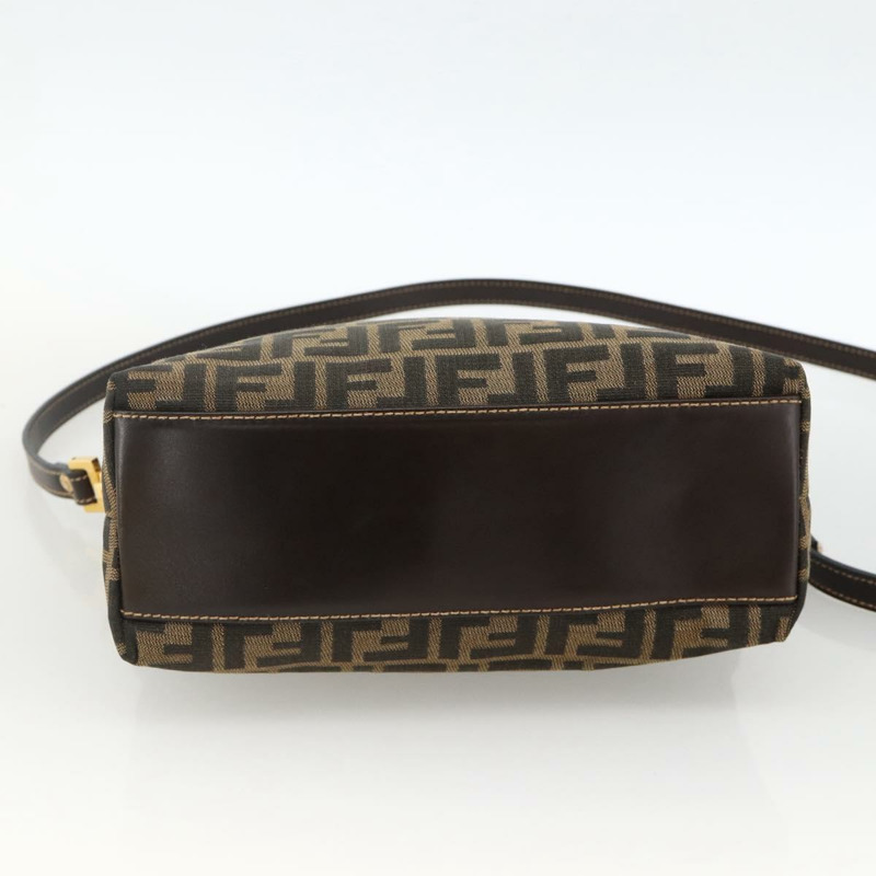 【日本直送】FENDI Zucca帆布手提包 2way Black Brown Auth BAZ010A-4