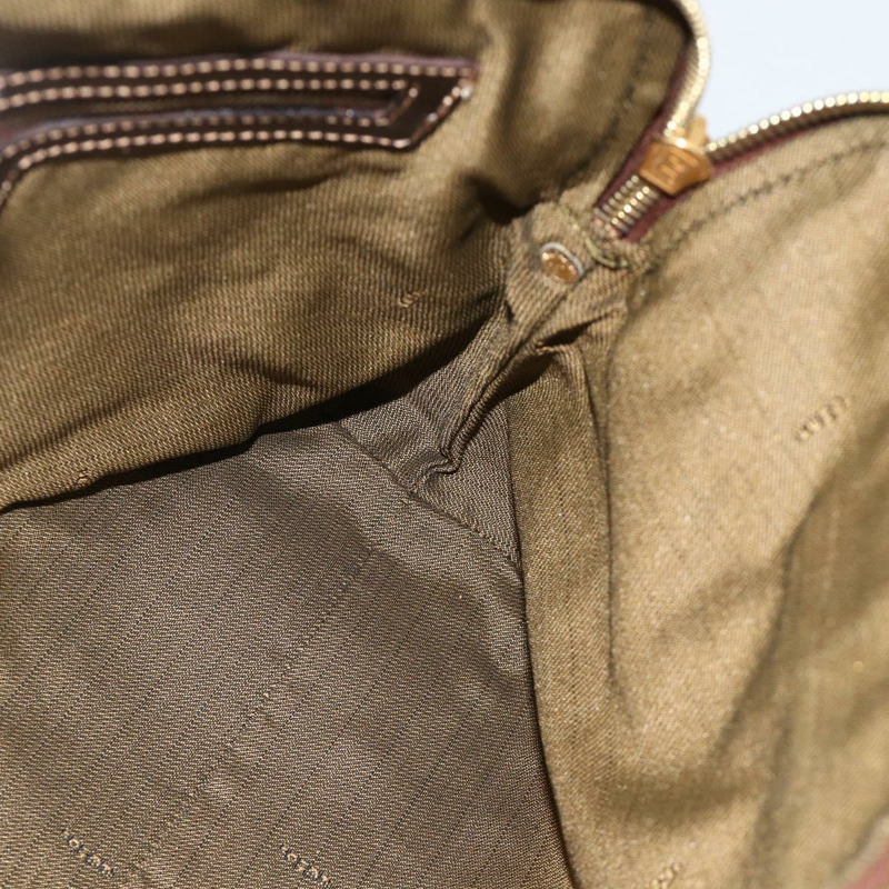 【日本直送】FENDI Zucca帆布手提包 2way Black Brown Auth BAZ010A-20