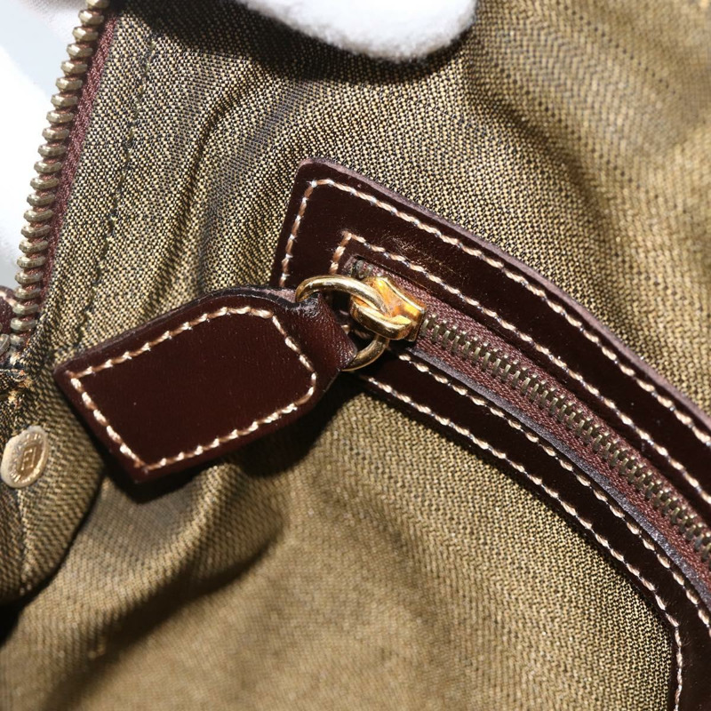 【日本直送】FENDI Zucca帆布手提包 2way Black Brown Auth BAZ010A-22