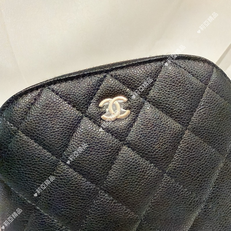 莉亞精品♡Chanel 小貝殼包 黑色 近新美包-3