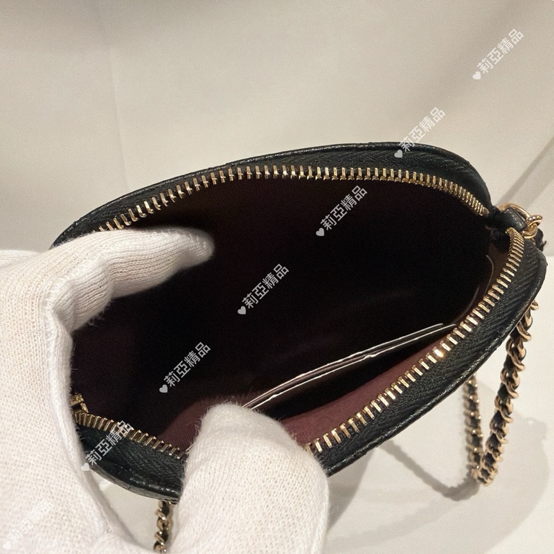 莉亞精品♡Chanel 小貝殼包 黑色 近新美包-7