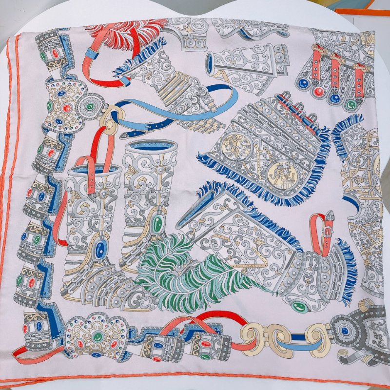 TW4821 Hermes 愛馬仕方 90 Sous L'Egide de Mars By Pierre Marie Scarf 90 x 90cm-2