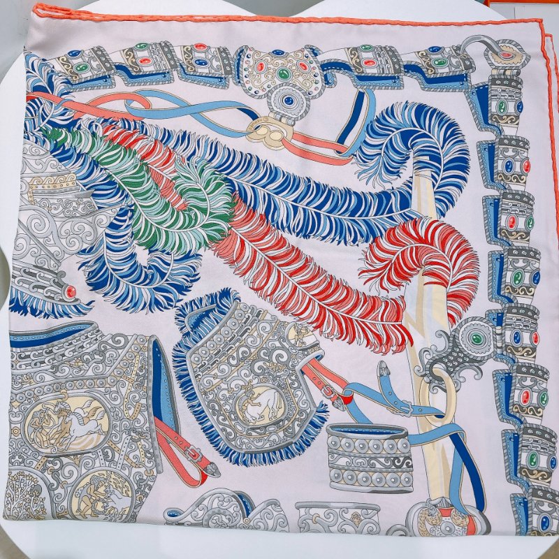TW4821 Hermes 愛馬仕方 90 Sous L'Egide de Mars By Pierre Marie Scarf 90 x 90cm-3
