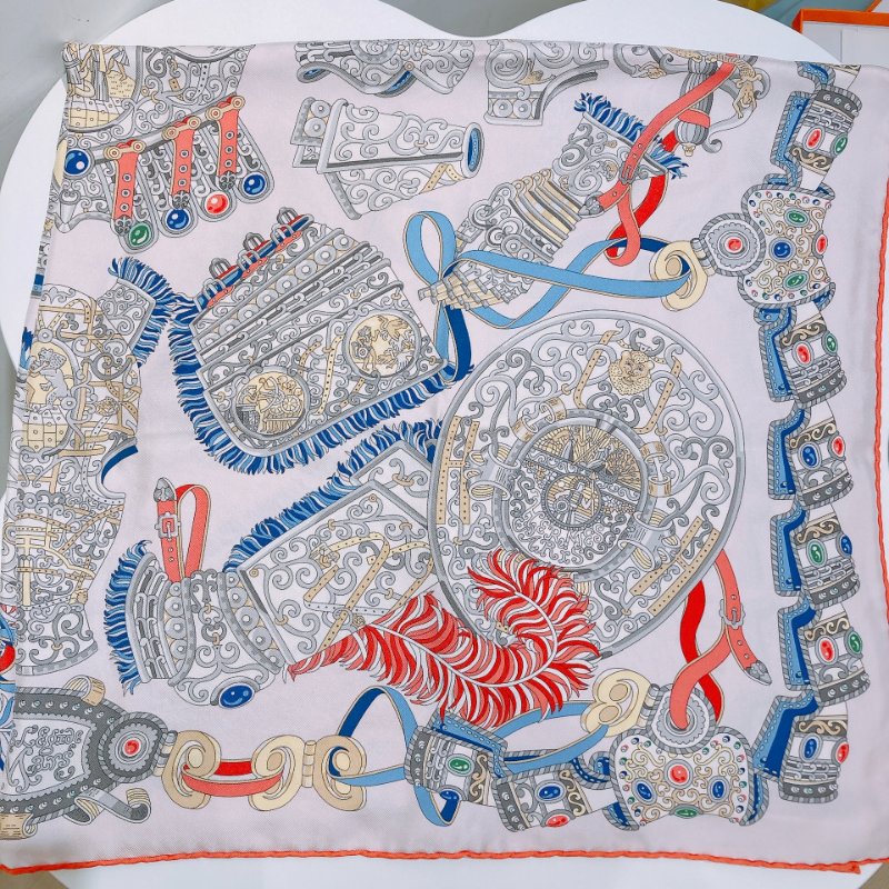 TW4821 Hermes 愛馬仕方 90 Sous L'Egide de Mars By Pierre Marie Scarf 90 x 90cm-4