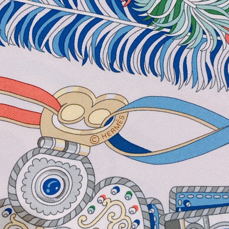 TW4821 Hermes 愛馬仕方 90 Sous L'Egide de Mars By Pierre Marie Scarf 90 x 90cm-5