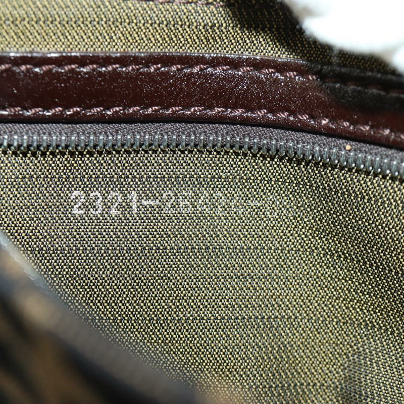 【日本直送】FENDI Zucca帆布Mamma Baguette單肩包 黑色棕色 正品 mr2260SAV-10