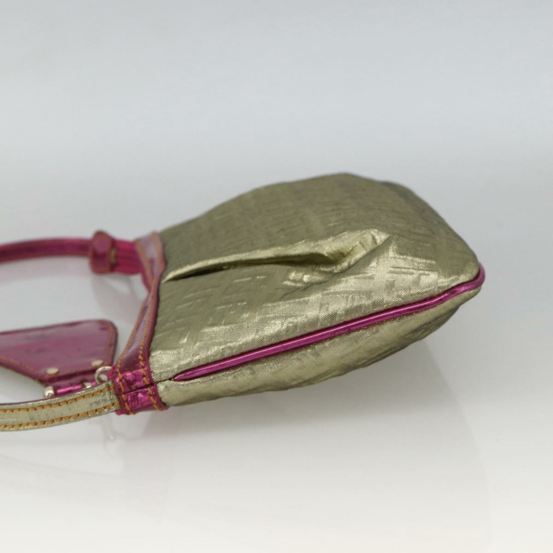 【日本直送】FENDI Zucchino 帆布手提包 金色 正品 SW2240A-2