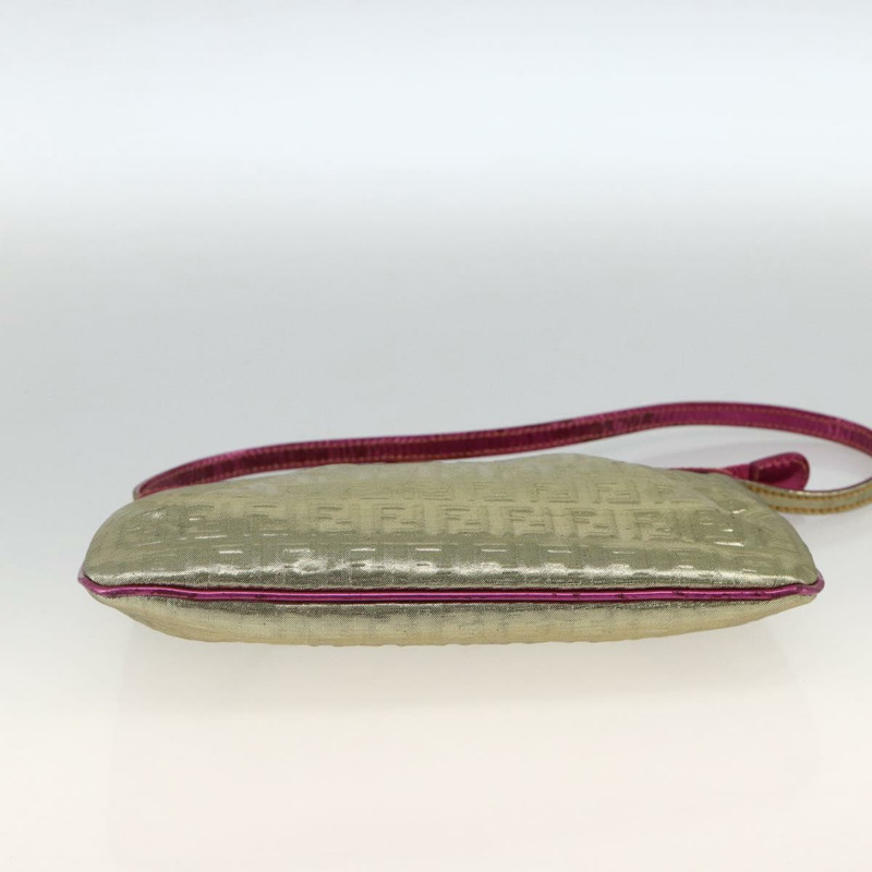 【日本直送】FENDI Zucchino 帆布手提包 金色 正品 SW2240A-4