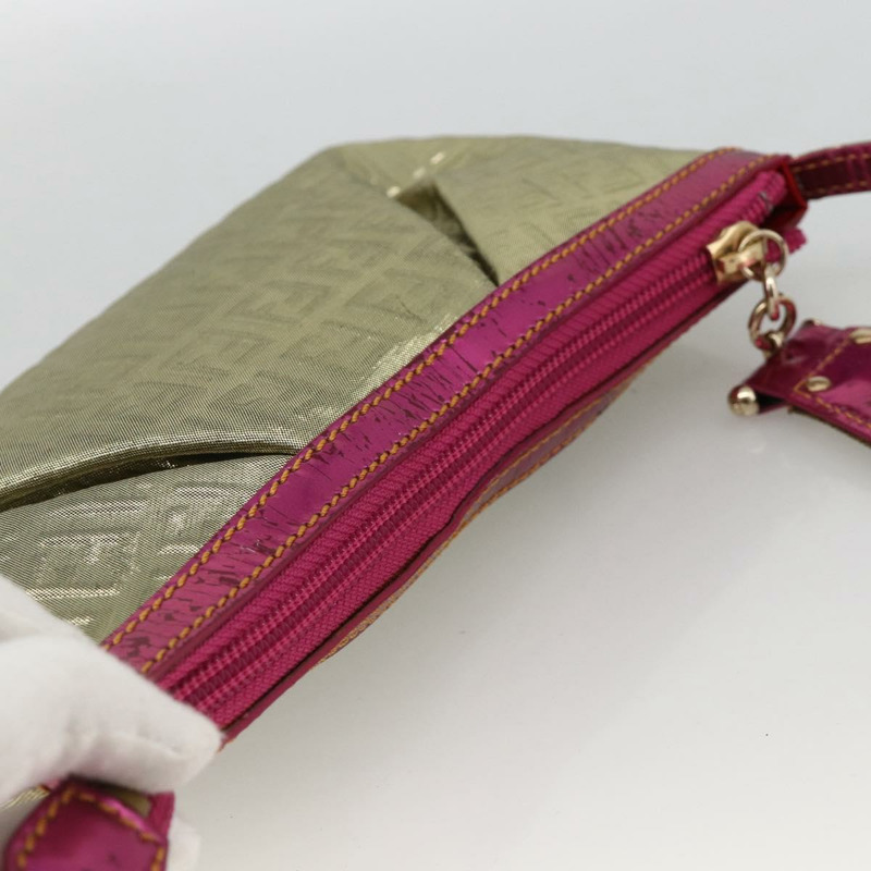 【日本直送】FENDI Zucchino 帆布手提包 金色 正品 SW2240A-5