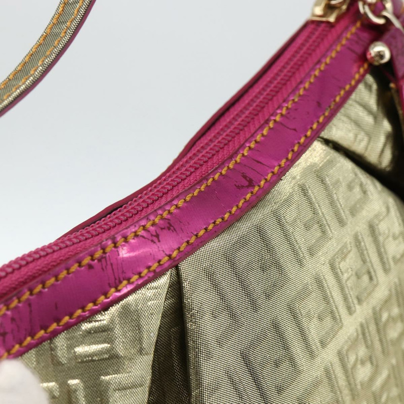 【日本直送】FENDI Zucchino 帆布手提包 金色 正品 SW2240A-9