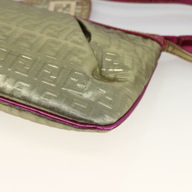 【日本直送】FENDI Zucchino 帆布手提包 金色 正品 SW2240A-13