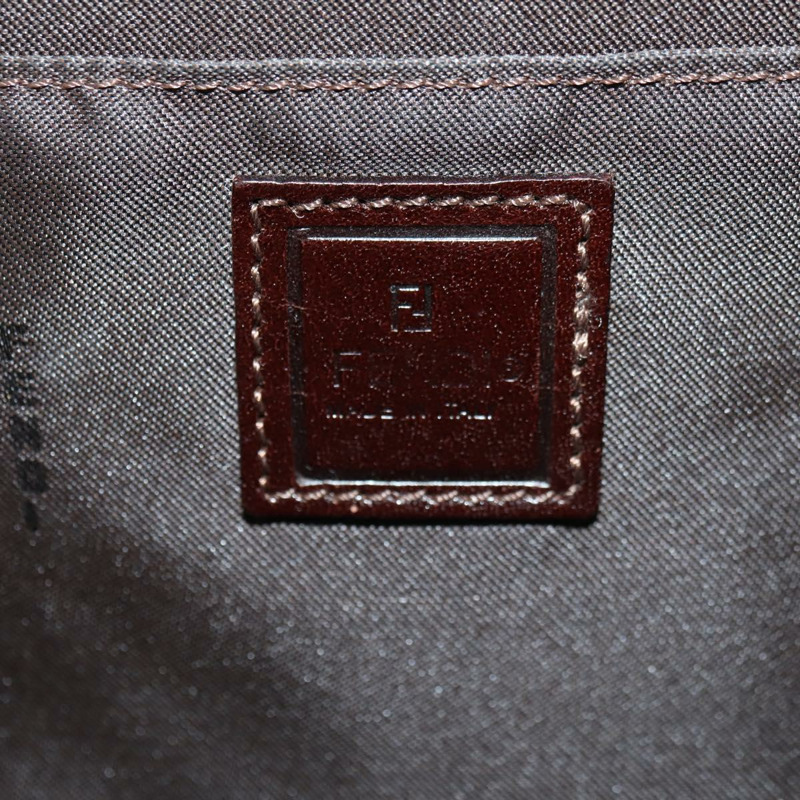 【日本直送】FENDI Zucca帆布單肩包 黑色 棕色 金色 正品 BAZ787V-18