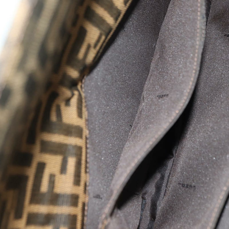 【日本直送】FENDI Zucca帆布單肩包 黑色 棕色 金色 正品 BAZ787V-21