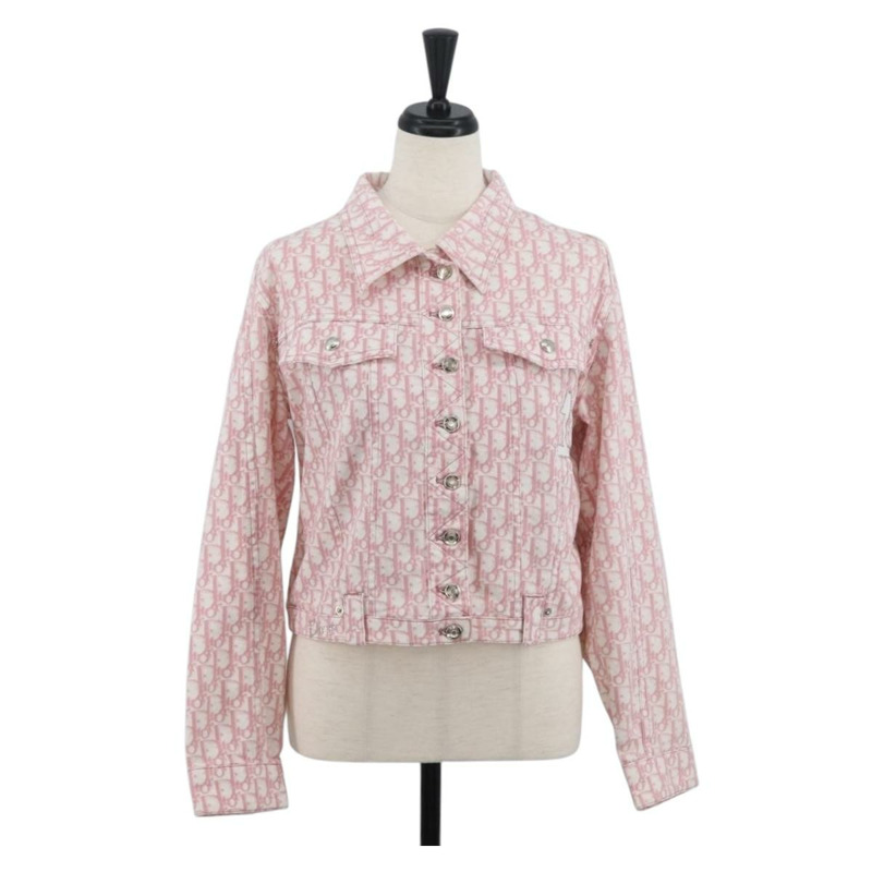 【日本直送】Christian Dior Trotter 粉紅色帆布夾克，正品 BAZ825SAM-0