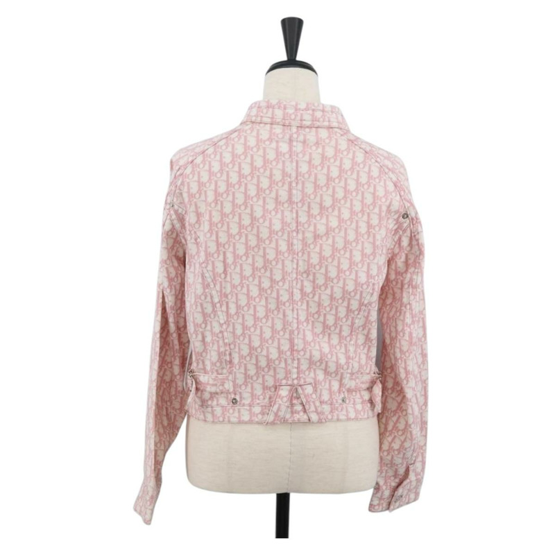 【日本直送】Christian Dior Trotter 粉紅色帆布夾克，正品 BAZ825SAM-1