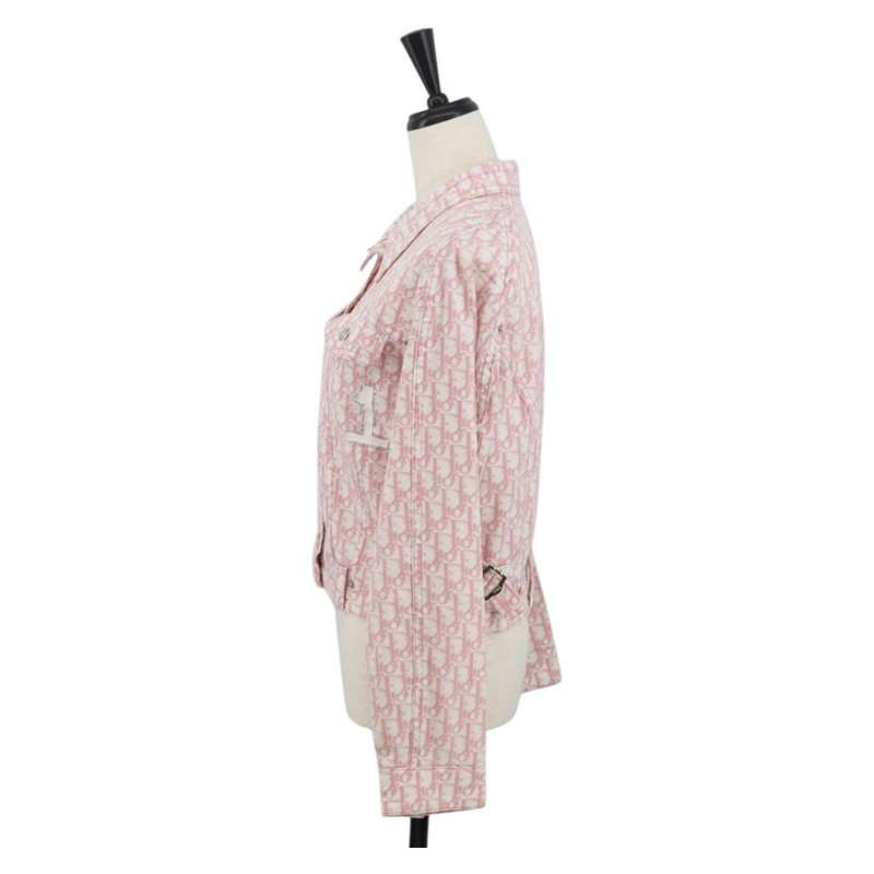 【日本直送】Christian Dior Trotter 粉紅色帆布夾克，正品 BAZ825SAM-2