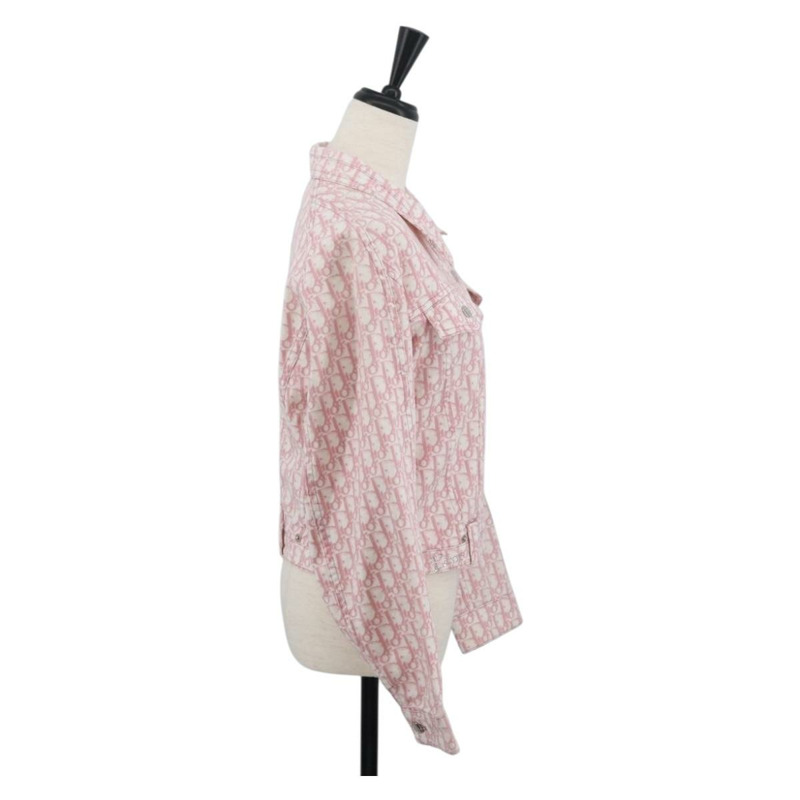 【日本直送】Christian Dior Trotter 粉紅色帆布夾克，正品 BAZ825SAM-3