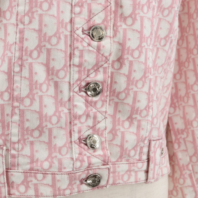 【日本直送】Christian Dior Trotter 粉紅色帆布夾克，正品 BAZ825SAM-5