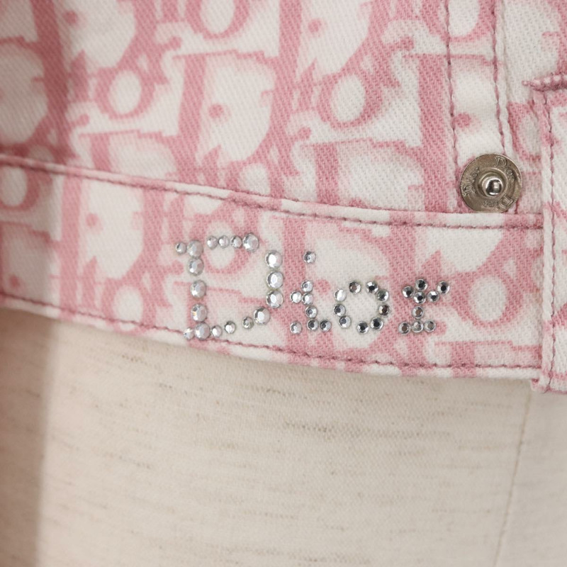 【日本直送】Christian Dior Trotter 粉紅色帆布夾克，正品 BAZ825SAM-6