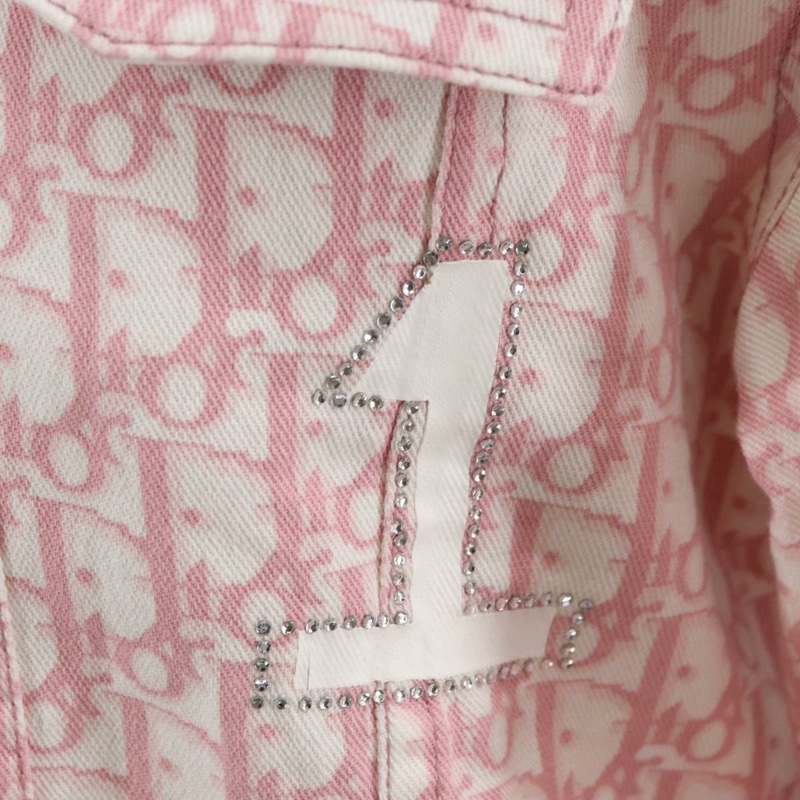 【日本直送】Christian Dior Trotter 粉紅色帆布夾克，正品 BAZ825SAM-8