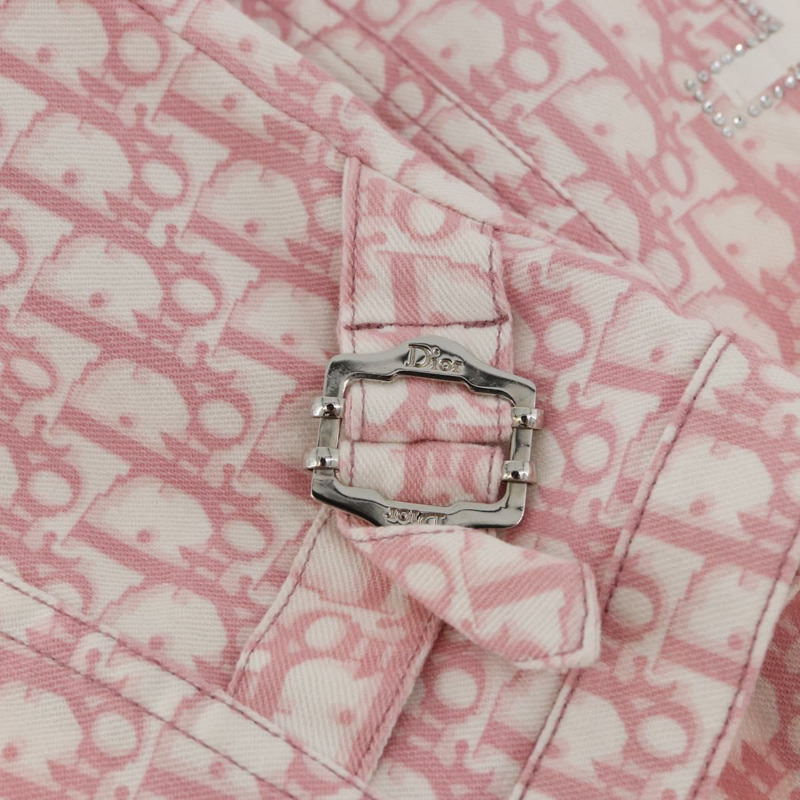 【日本直送】Christian Dior Trotter 粉紅色帆布夾克，正品 BAZ825SAM-13