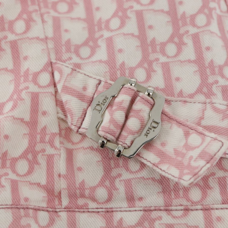 【日本直送】Christian Dior Trotter 粉紅色帆布夾克，正品 BAZ825SAM-14