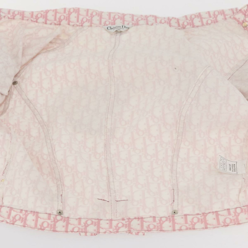 【日本直送】Christian Dior Trotter 粉紅色帆布夾克，正品 BAZ825SAM-17
