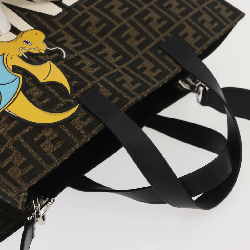 【日本直送】FENDI x FRGMT x POKMON Zucca帆布蜻蜓包 2way 黑色 Auth 167165SAM-5