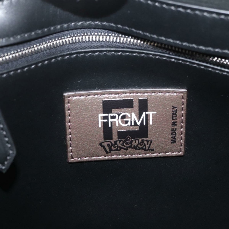 【日本直送】FENDI x FRGMT x POKMON Zucca帆布蜻蜓包 2way 黑色 Auth 167165SAM-21
