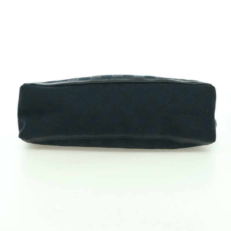 【日本直送】GUCCI GG帆布Abbey手提包 黑色 金色 130939 正品 am11232V-4