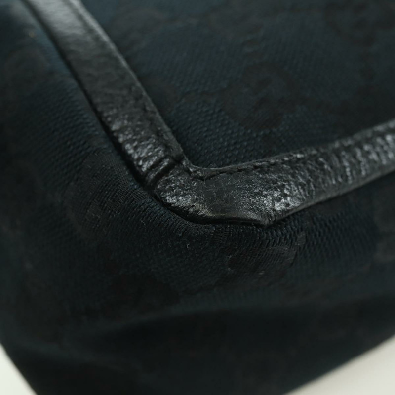 【日本直送】GUCCI GG帆布Abbey手提包 黑色 金色 130939 正品 am11232V-7