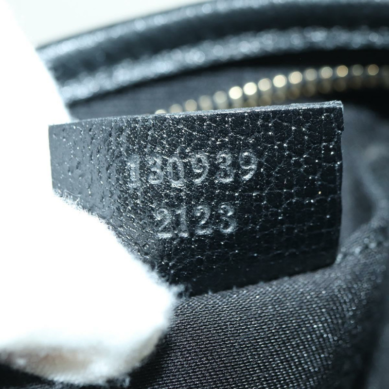【日本直送】GUCCI GG帆布Abbey手提包 黑色 金色 130939 正品 am11232V-10