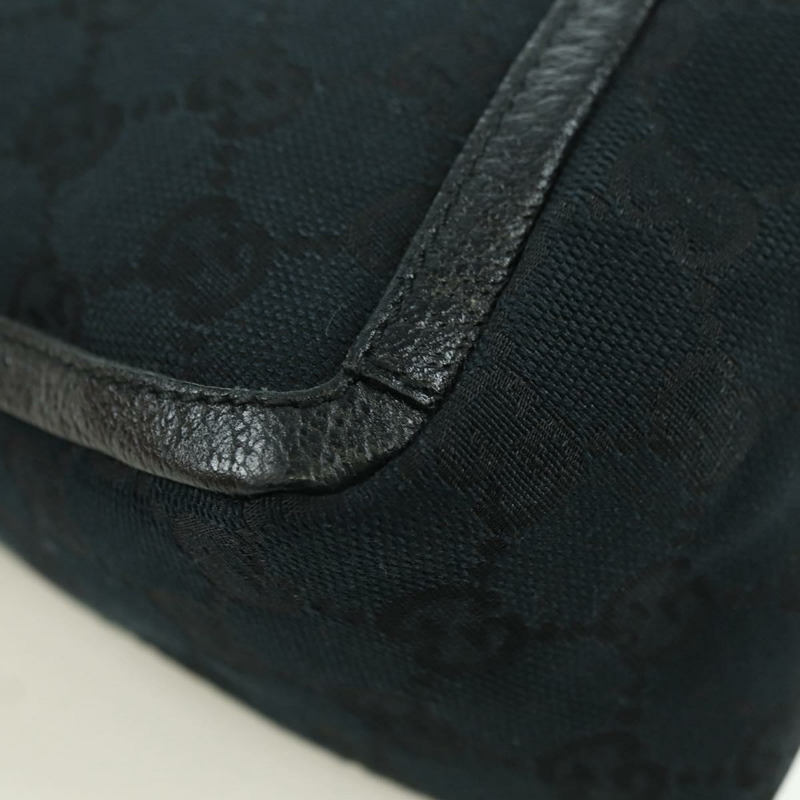 【日本直送】GUCCI GG帆布Abbey手提包 黑色 金色 130939 正品 am11232V-14