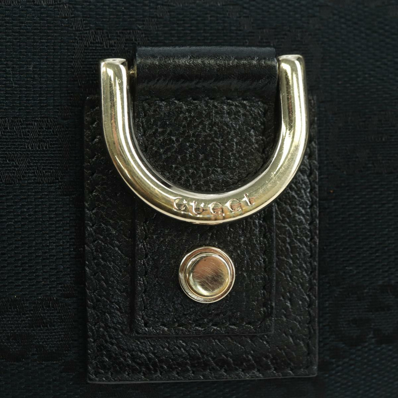 【日本直送】GUCCI GG帆布Abbey手提包 黑色 金色 130939 正品 am11232V-18