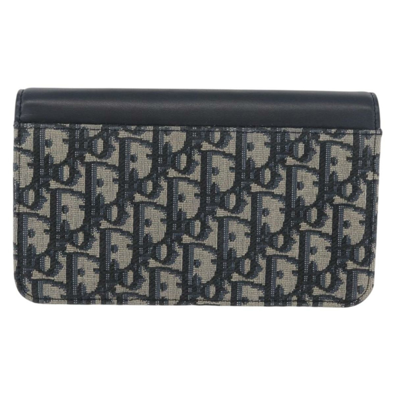 【日本直送】Christian Dior Trotter帆布 Miss Calorie 鏈條包 海軍藍 金色 正品 YKZ1487SAM-1