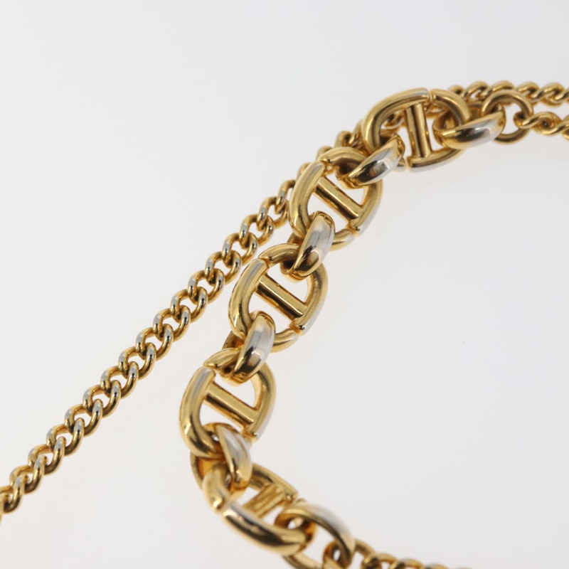【日本直送】Christian Dior Trotter帆布 Miss Calorie 鏈條包 海軍藍 金色 正品 YKZ1487SAM-7