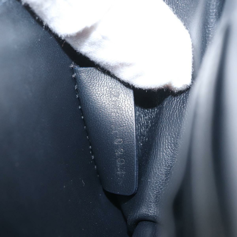 【日本直送】Christian Dior Trotter帆布 Miss Calorie 鏈條包 海軍藍 金色 正品 YKZ1487SAM-10