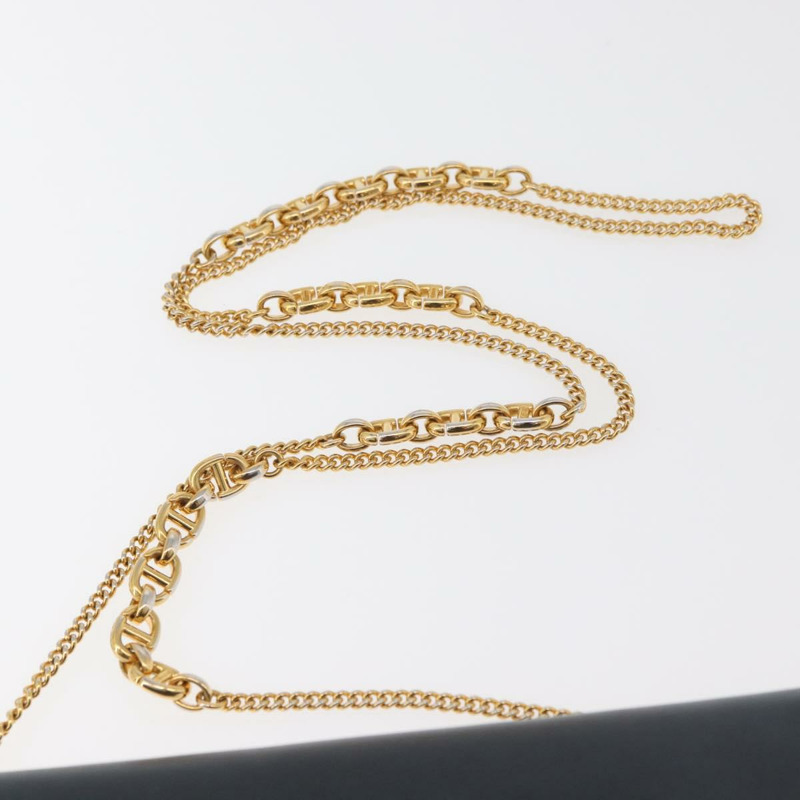 【日本直送】Christian Dior Trotter帆布 Miss Calorie 鏈條包 海軍藍 金色 正品 YKZ1487SAM-13