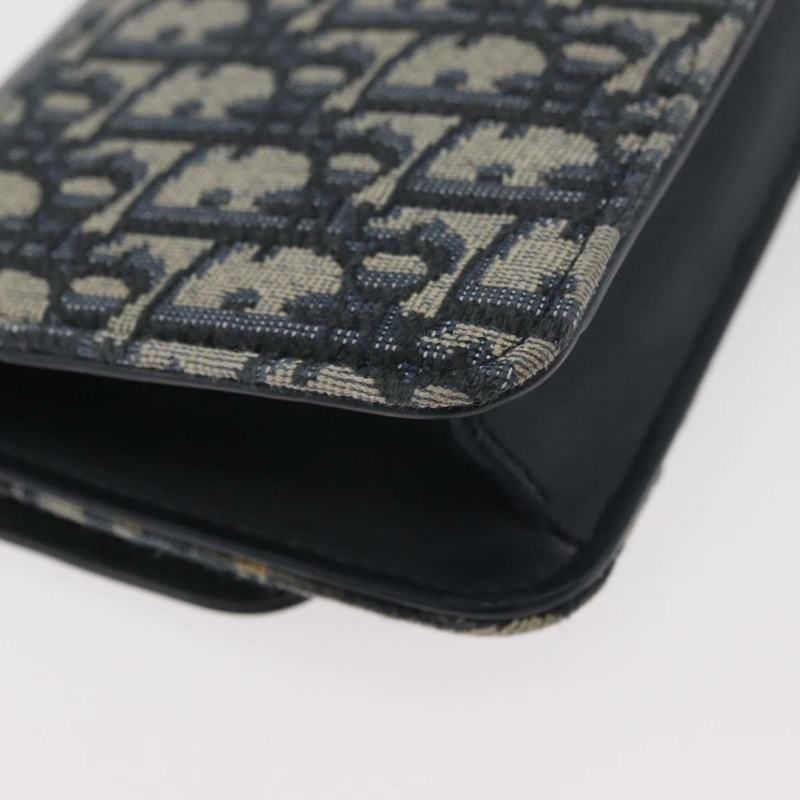 【日本直送】Christian Dior Trotter帆布 Miss Calorie 鏈條包 海軍藍 金色 正品 YKZ1487SAM-16