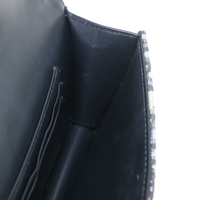 【日本直送】Christian Dior Trotter帆布 Miss Calorie 鏈條包 海軍藍 金色 正品 YKZ1487SAM-20