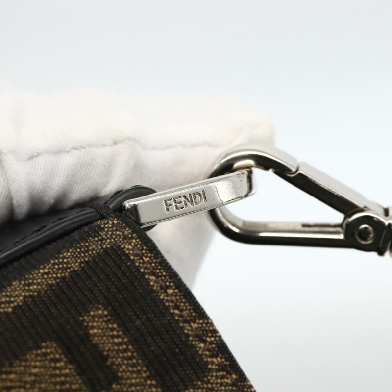 【日本直送】FENDI 寶可夢快龍碎片 Zucca 帆布包 2way 黑色棕色 Auth ka3850SM-9
